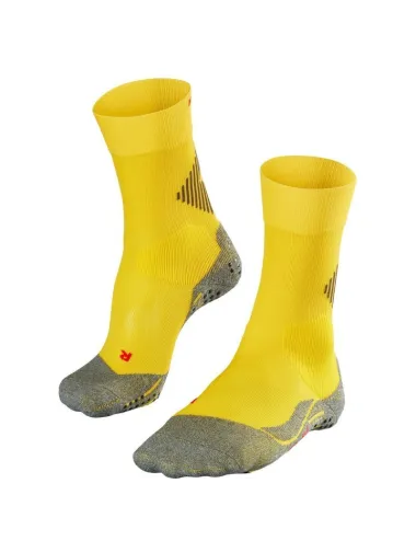 Chaussette unie 4 Grip Cus Falke jaune