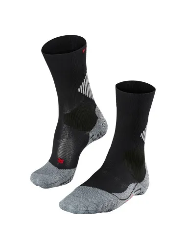 Chaussette unie 4 Grip Cus Falke noir