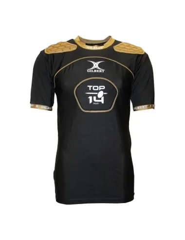 Epauliere enfant Top 14 Atomic Gilbert noir or