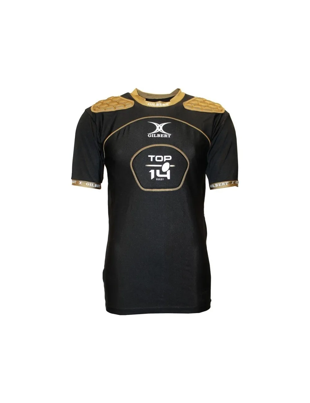 Epauliere enfant Top 14 Atomic Gilbert noir or