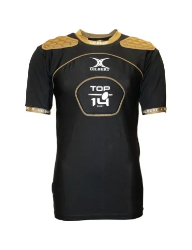 Epauliere rugby Top 14 Atomic Gilbert noir or