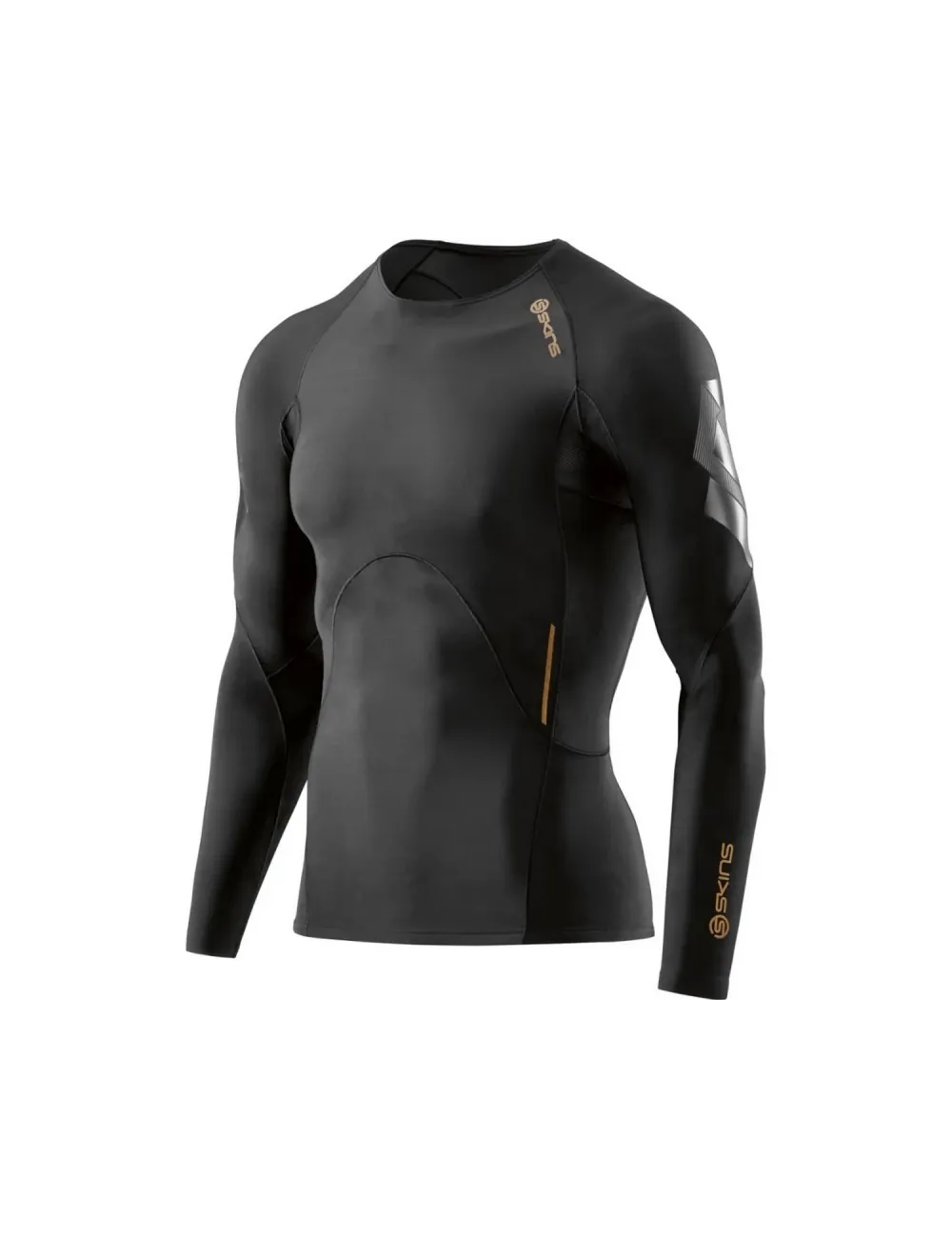 Tee shirt homme A400 Compression manche longue Skins noir