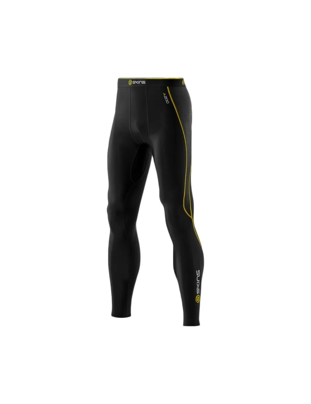 Legging A200 Thermal Compression Long Tights Skins noir jaune