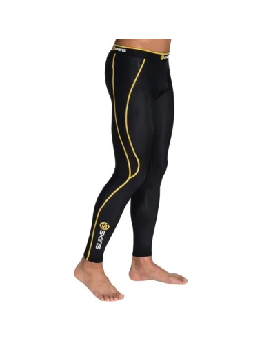 Legging A200 Compression Long Tights Skins noir jaune