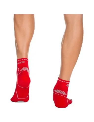 Chaussette Essentials Performance Quarter Length Skins rouge