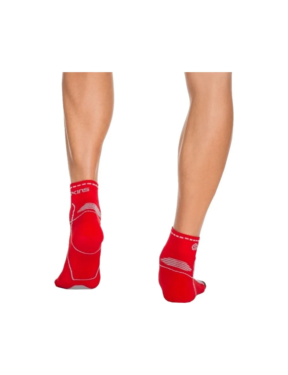 Chaussette Essentials Performance Quarter Length Skins rouge