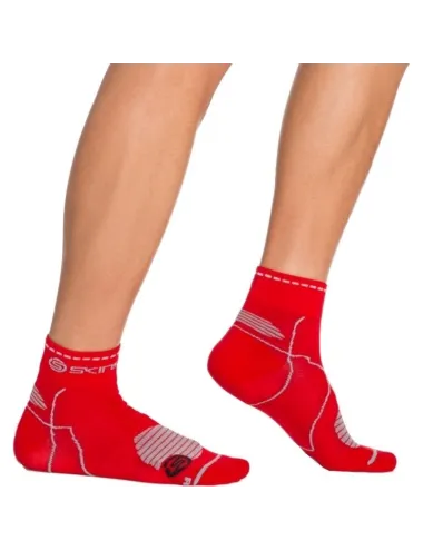 Chaussette Essentials Performance Quarter Length Skins rouge