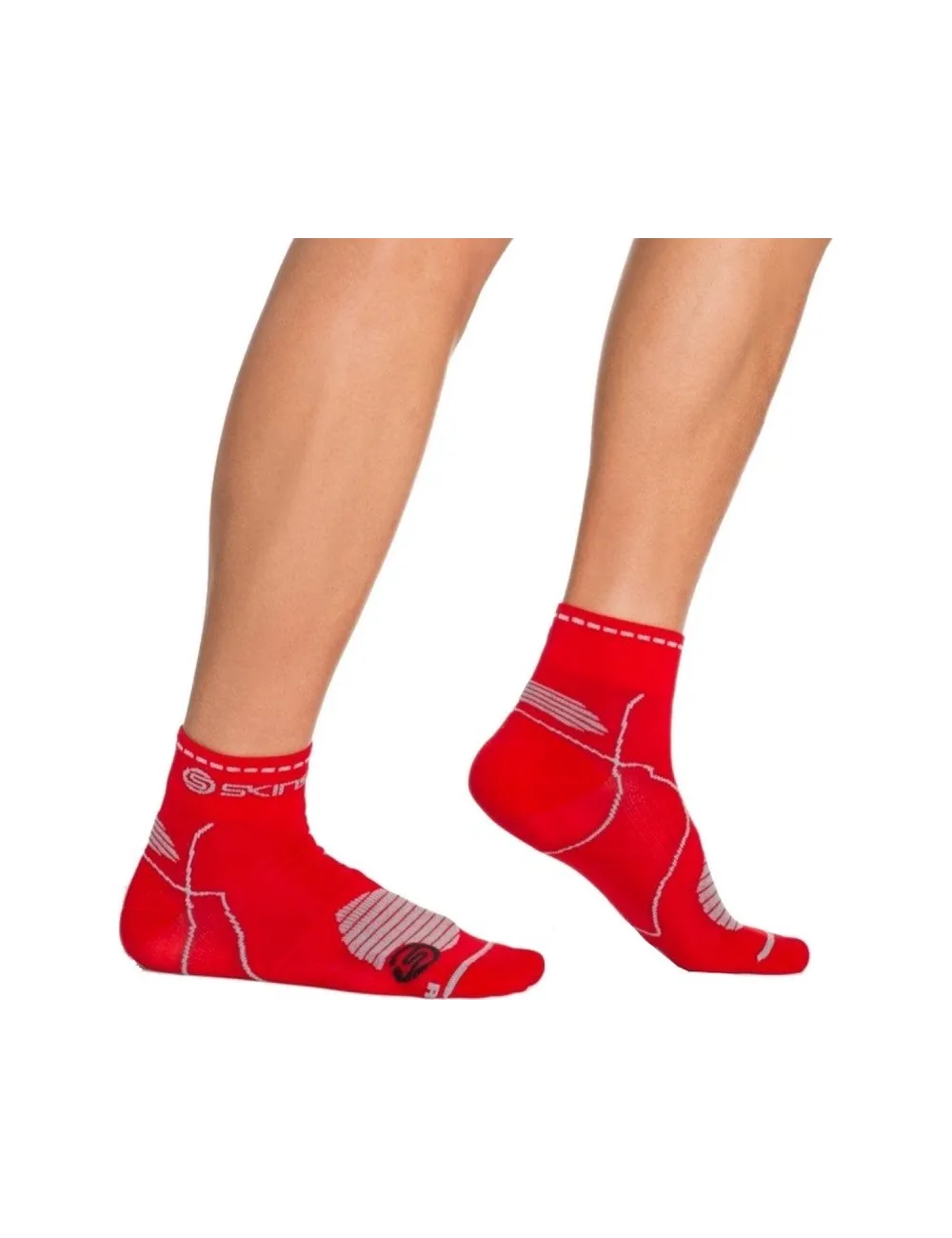 Chaussette Essentials Performance Quarter Length Skins rouge