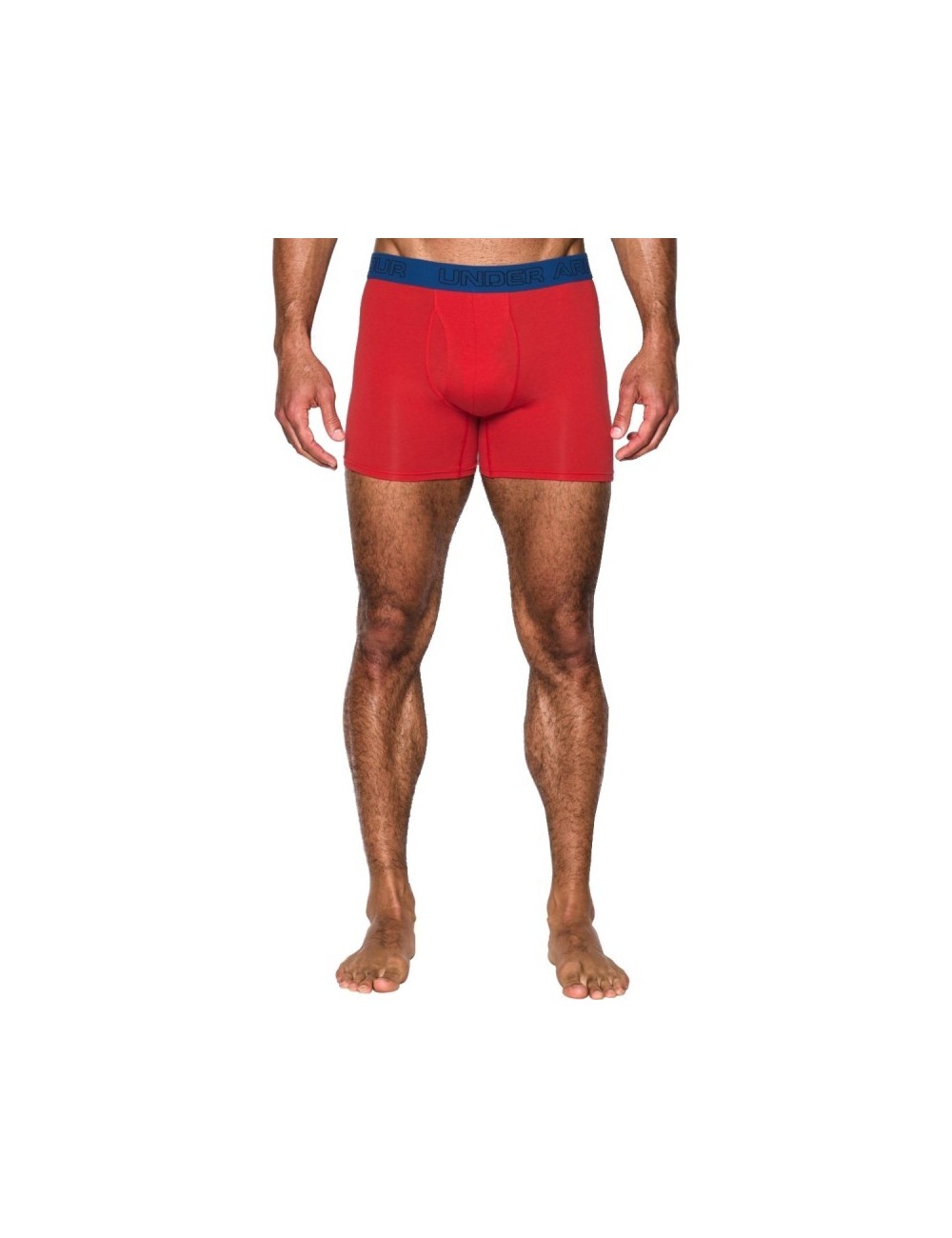 Boxer x3 Charged Coton Stretch 6" Under Armour noir blanc rouge