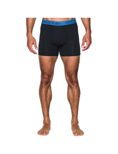 Boxer x3 Charged Coton Stretch 6" Under Armour noir blanc rouge