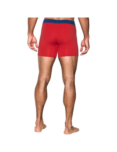 Boxer x3 Charged Coton Stretch 6" Under Armour noir blanc rouge