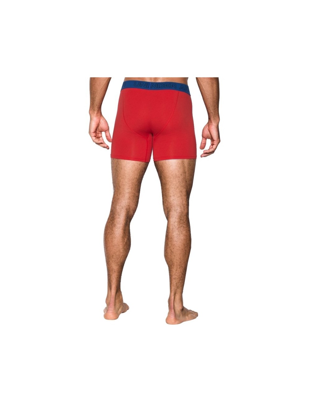 Boxer x3 Charged Coton Stretch 6" Under Armour noir blanc rouge