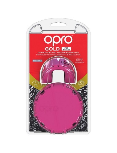 Protège dent Ortho Gold 4.0 Opro rose blanc