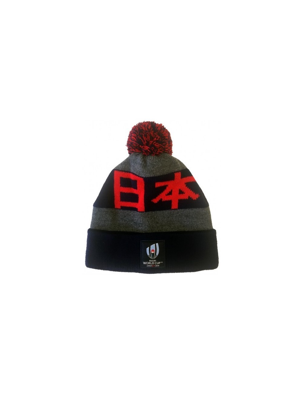 Bonnet revers pompon adulte Rugby World Cup Japan 2019 marine