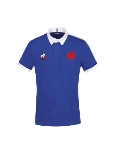 FFR Polo Replica SS M cobalt RUGBY STORE EQUIPE DE FRANCE