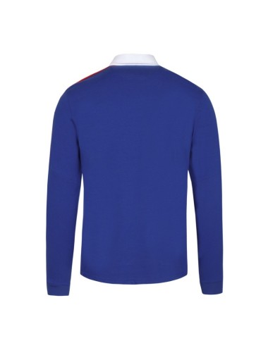 FFR Polo Replica LS M cobalt RUGBY STORE EQUIPE DE FRANCE