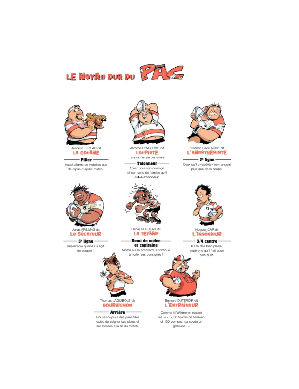 BD Les Rugbymen "On a déboulé a Marcatraz" Tome 14