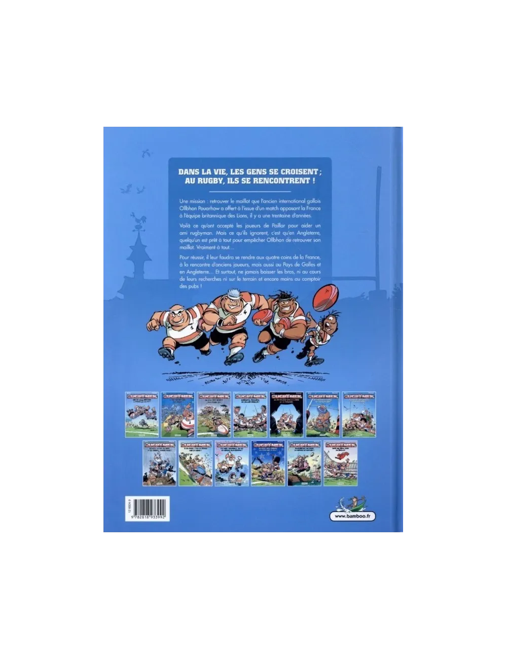 BD Les Rugbymen "On est 15 comme les cinq doigts de la main" Tome 15