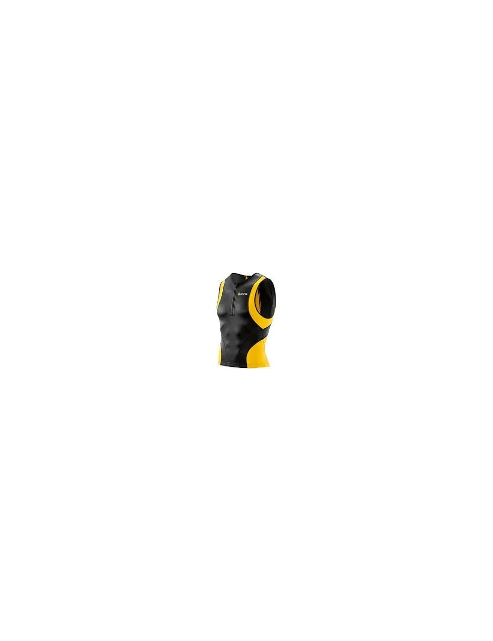 Tee shirt homme A400 Compression sans manche Skins noir jaune
