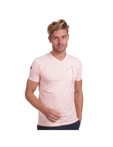 TEE SHIRT MC CHINE POCHE RUGBY  B.DRESS s.crystal rose