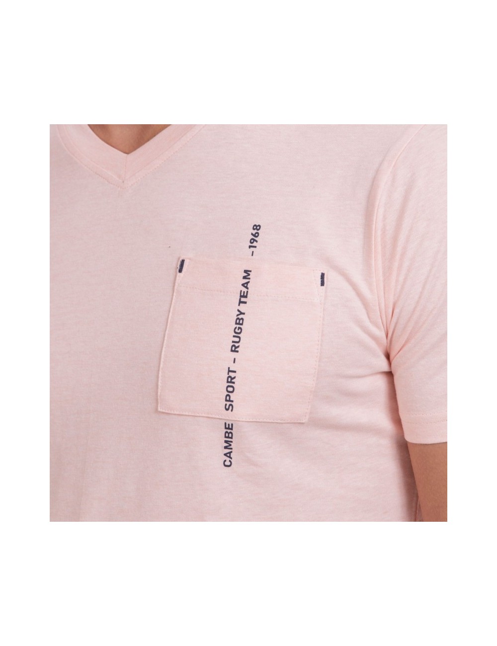TEE SHIRT MC CHINE POCHE RUGBY B.DRESS s.crystal rose