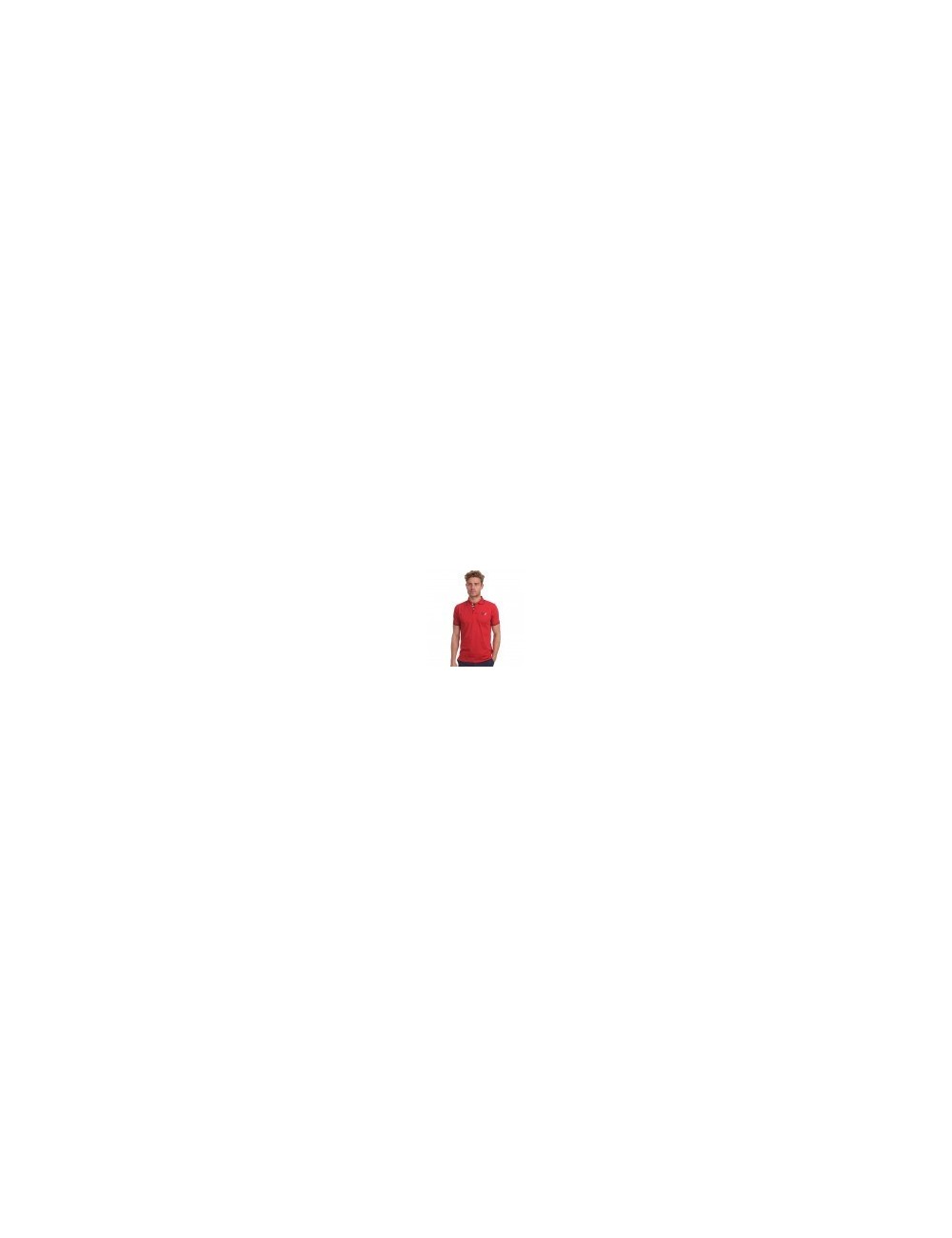Polo mc pique rouge