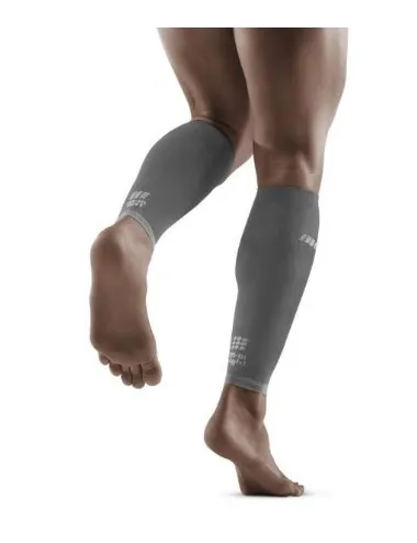 PAIRE MANCHONS COMPRESSION ULTRALIGHT CALF SLEEVES CEP MEN GRIS