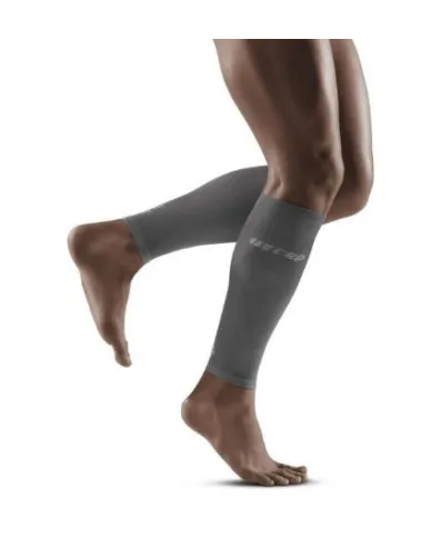 PAIRE MANCHONS COMPRESSION ULTRALIGHT CALF SLEEVES CEP MEN GRIS