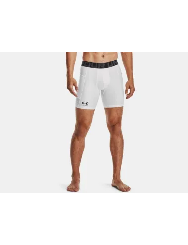 SOUS-SHORT DE COMPRESSION UNDER ARMOUR HEATGEAR BLANC
