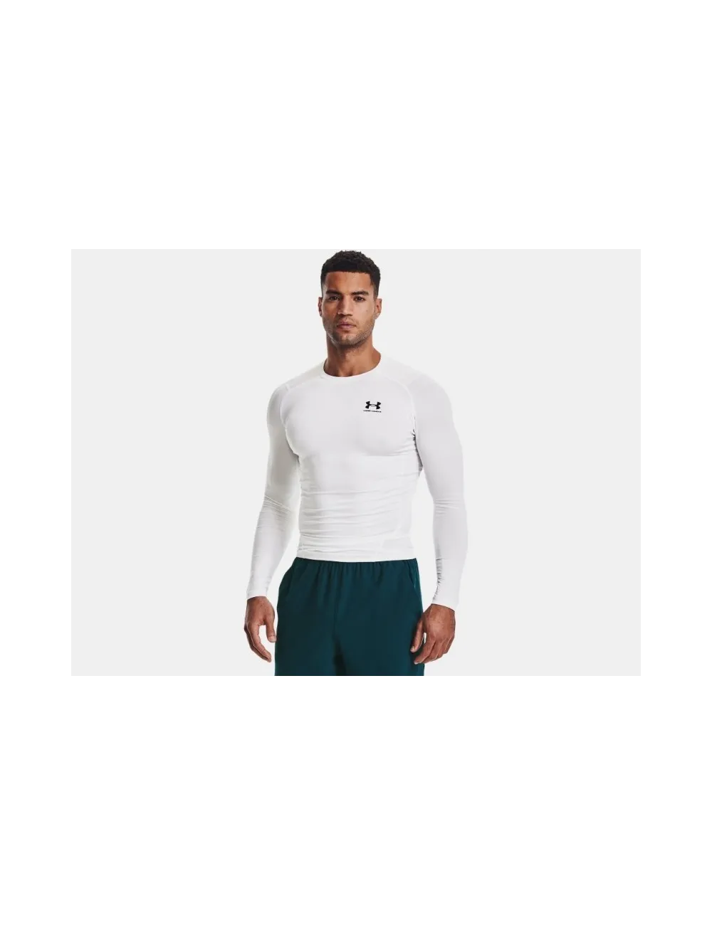 Baselayer UA heatgear compression blanc