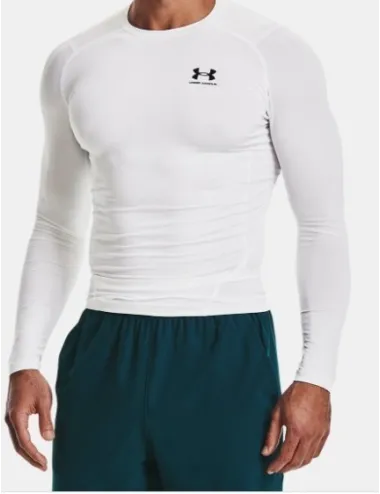 Baselayer UA heatgear compression blanc