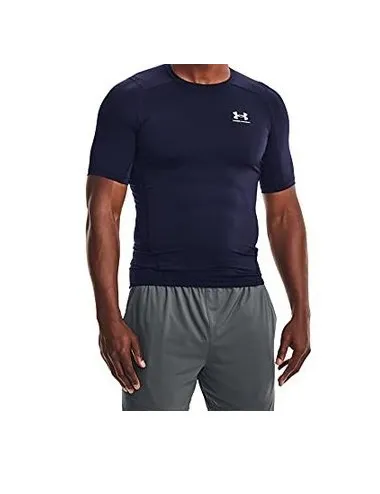 Tee shirt Compression HeatGear® Under Armour Bleu Marine