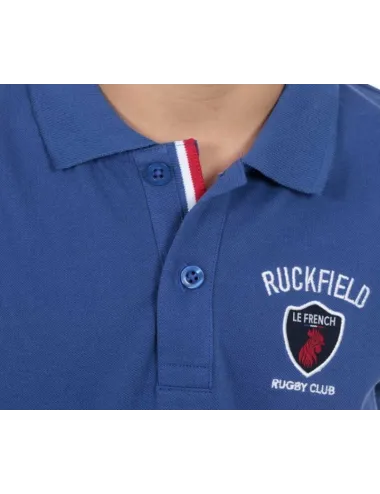 POLO MC GARCON 014 Bleu moyen