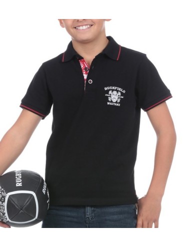 POLO MC GARCON 099 Noir