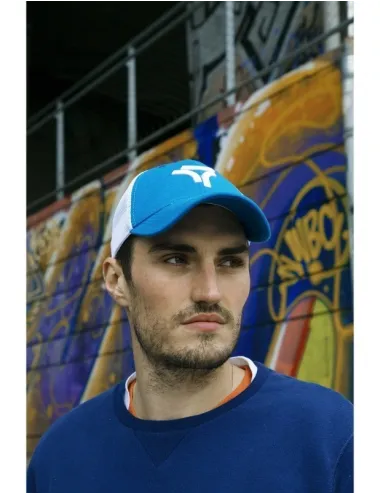 CASQUETTE BI COLORS 3D BLEU PETROLE
