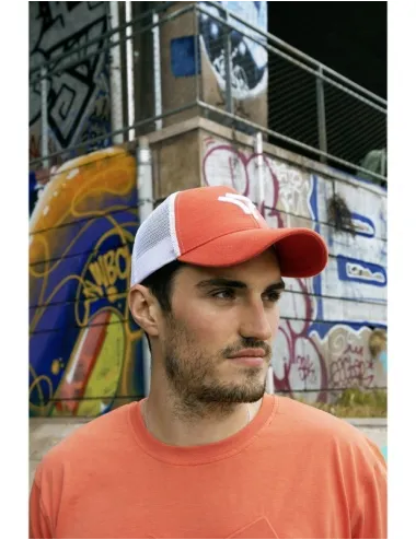 CASQUETTE BI COLORS 3D CORAIL