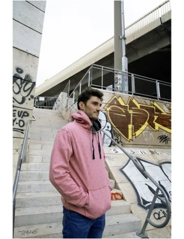 SWEAT TRENDY MULTY ROSE GRIS
