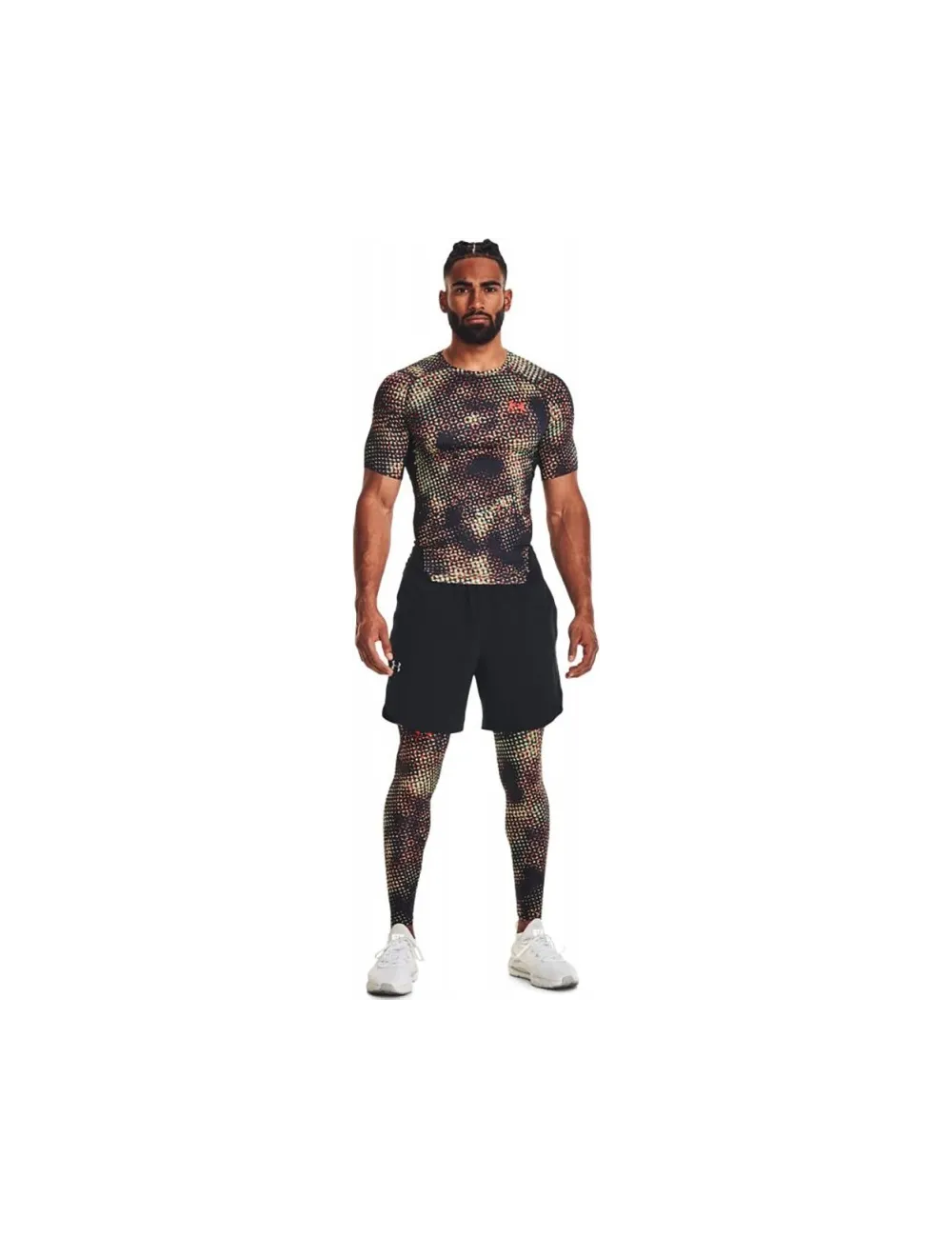 T Shirt Compression UA HG ARMOUR Prtd