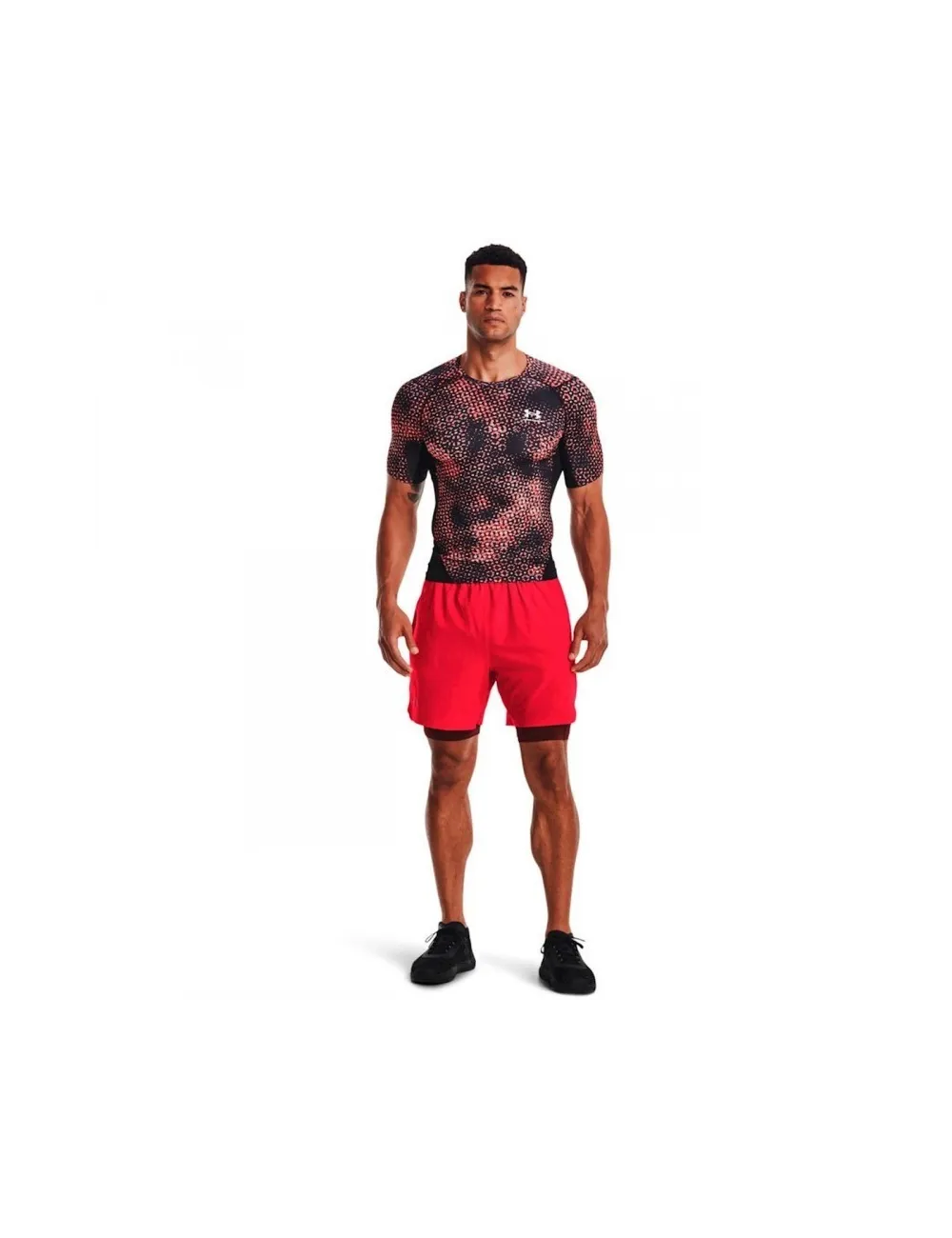 T Shirt Compression UA HG ARMOUR Prtd