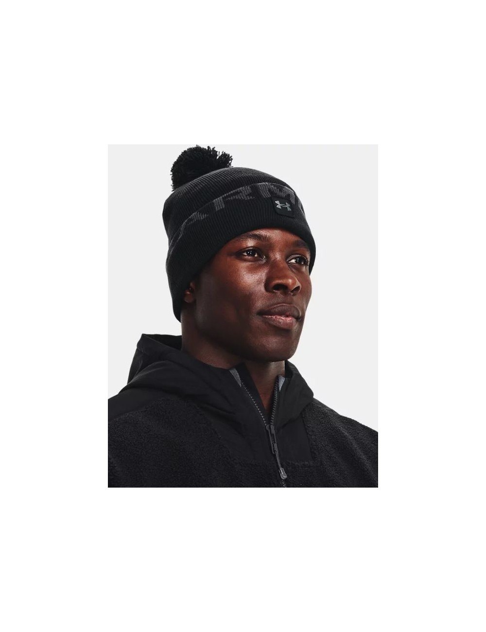 BONNET UA HALFTIME FLEECE noir