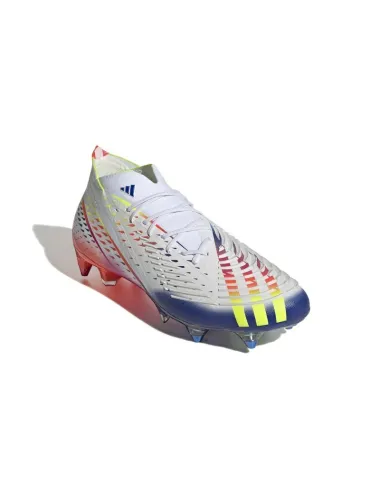 PREDATOR EDGE.1 SG blanc/jaune/bleu/rose