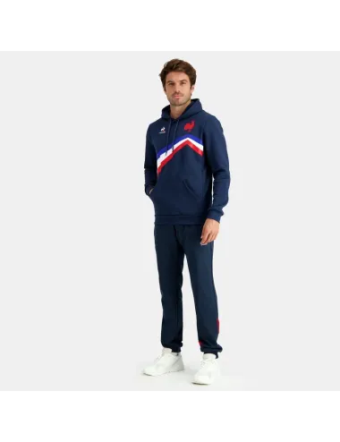 FFR FANWEAR SWEAT CAPUCHE N°1 BLEU