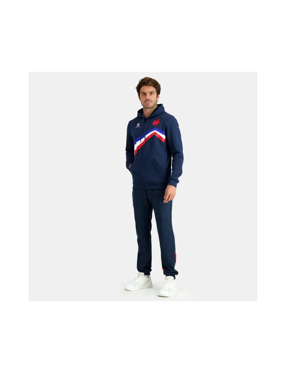 FFR FANWEAR SWEAT CAPUCHE N°1 BLEU
