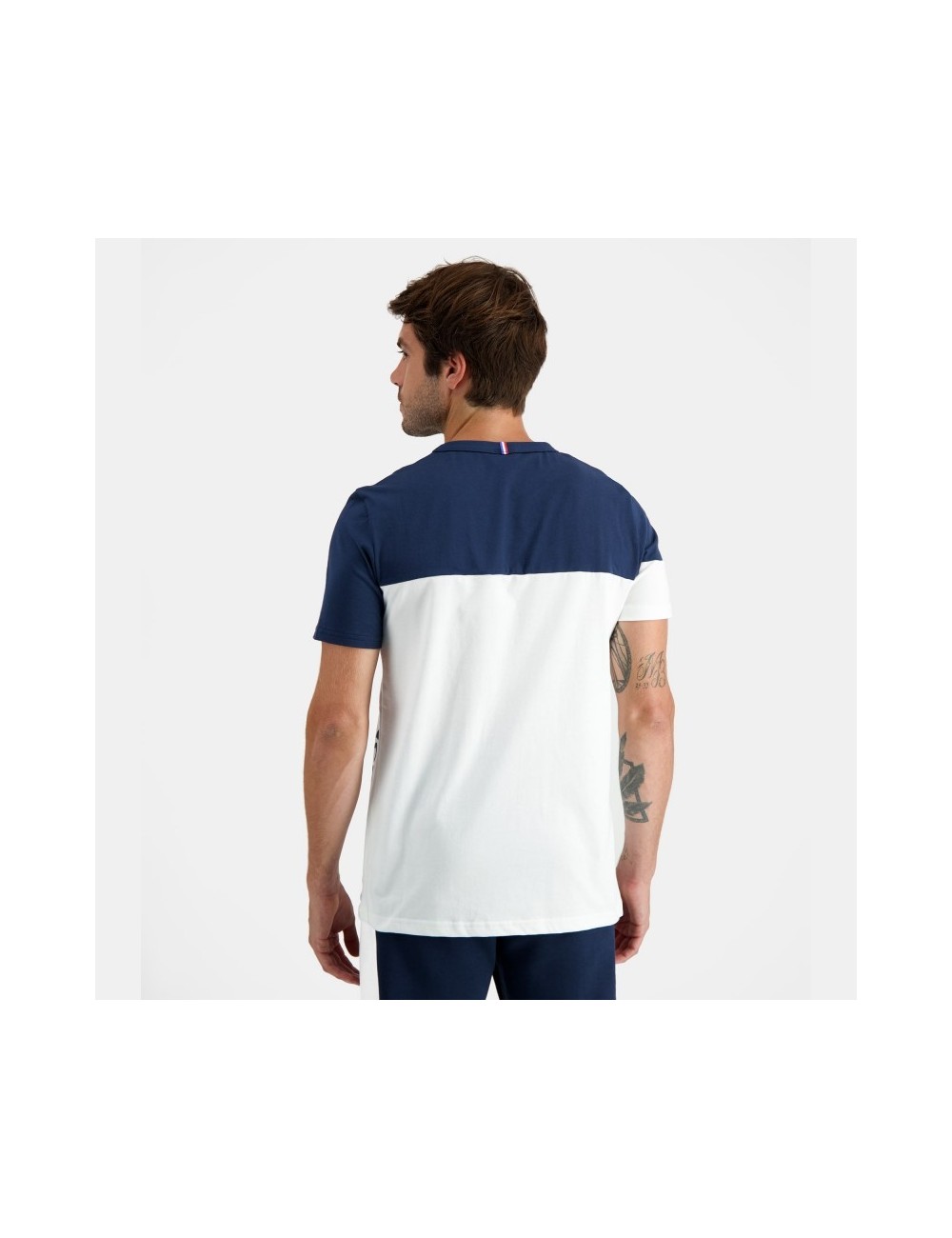 FFR FANWEAR T-SHIRT SS N°2 BLANC ET BLEU