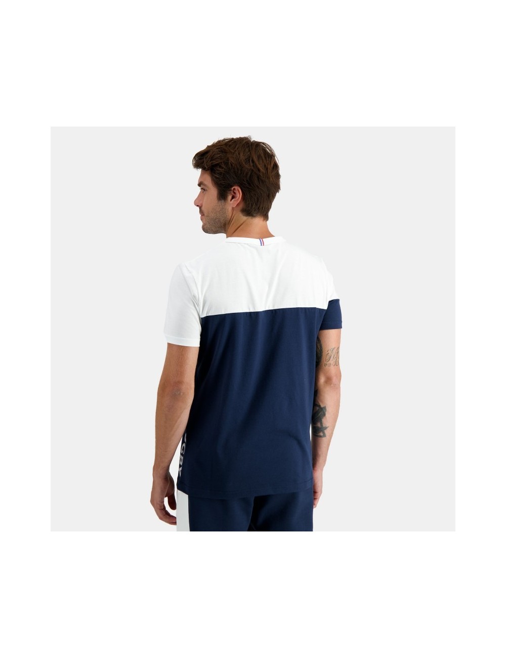 FFR FANWEAR T-SHIRT SS N°2 BLEU ET BLANC