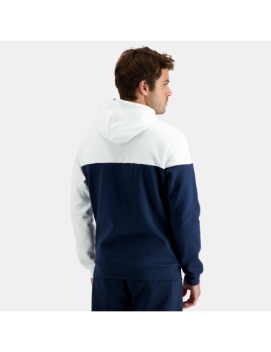 FFR FANWEAR SWEAT CAPUCHE N°2 M BLANC ET BLEU