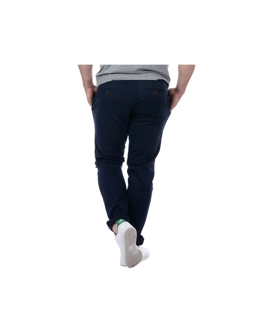 Pantalon chino bleu marine