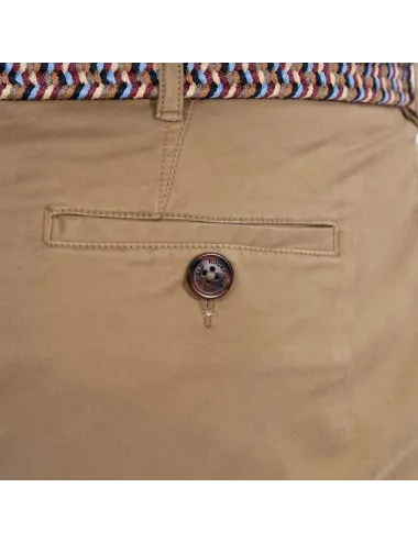 Pantalon chino beige foncé