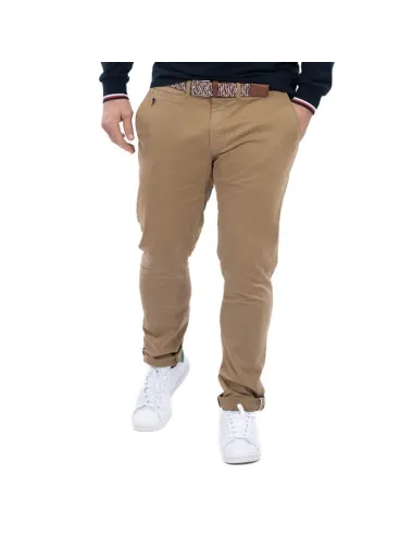 Pantalon chino beige foncé