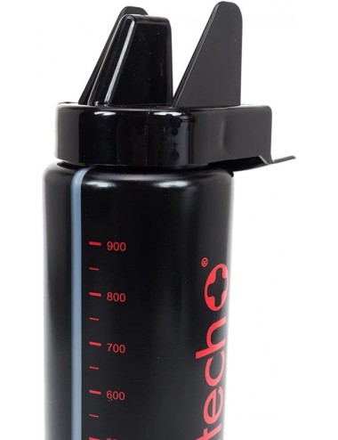 bouteille hygienique meditech 1 litre noir/rouge